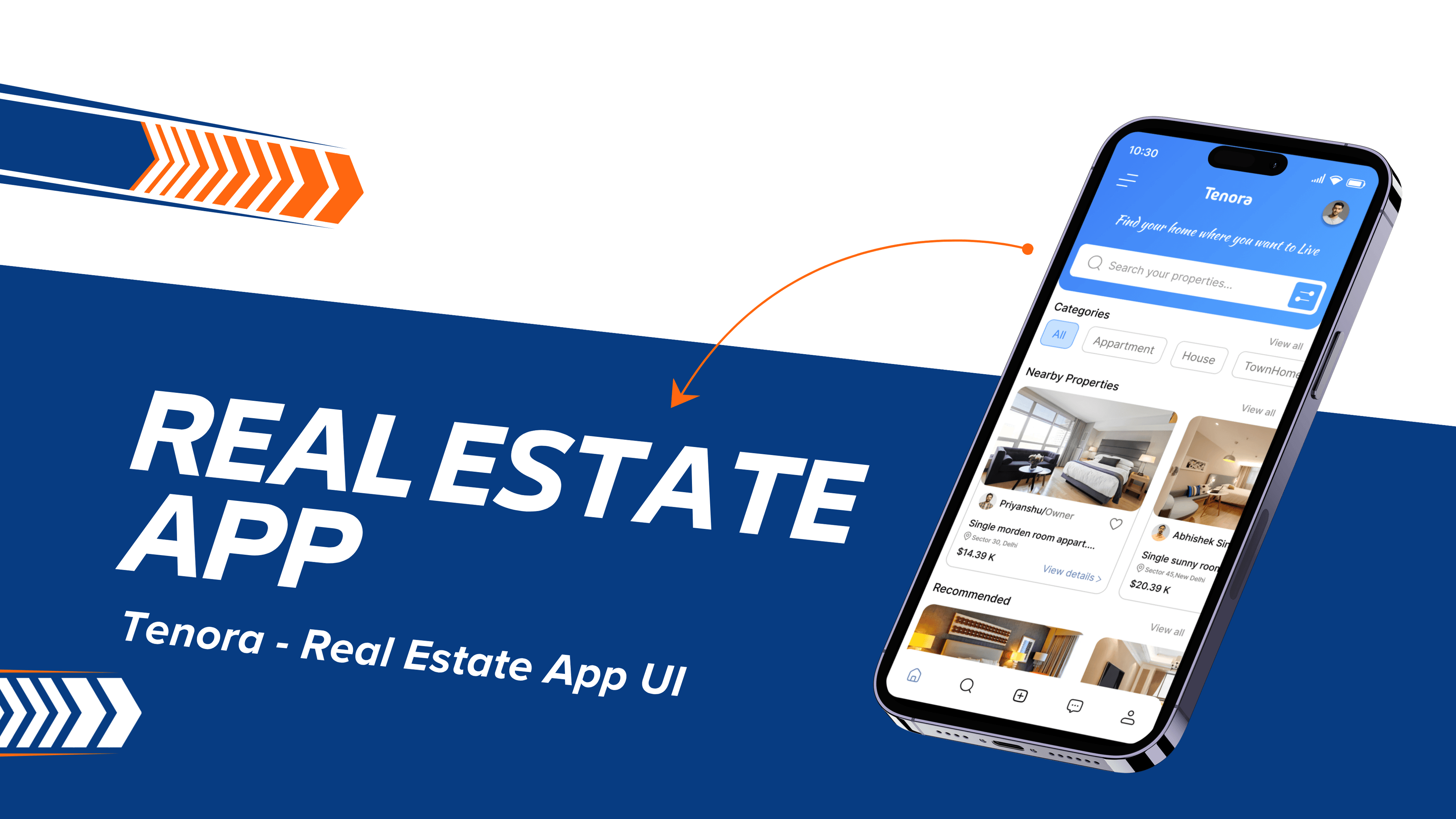 Tenora - Real Estate App UI screenshot 1