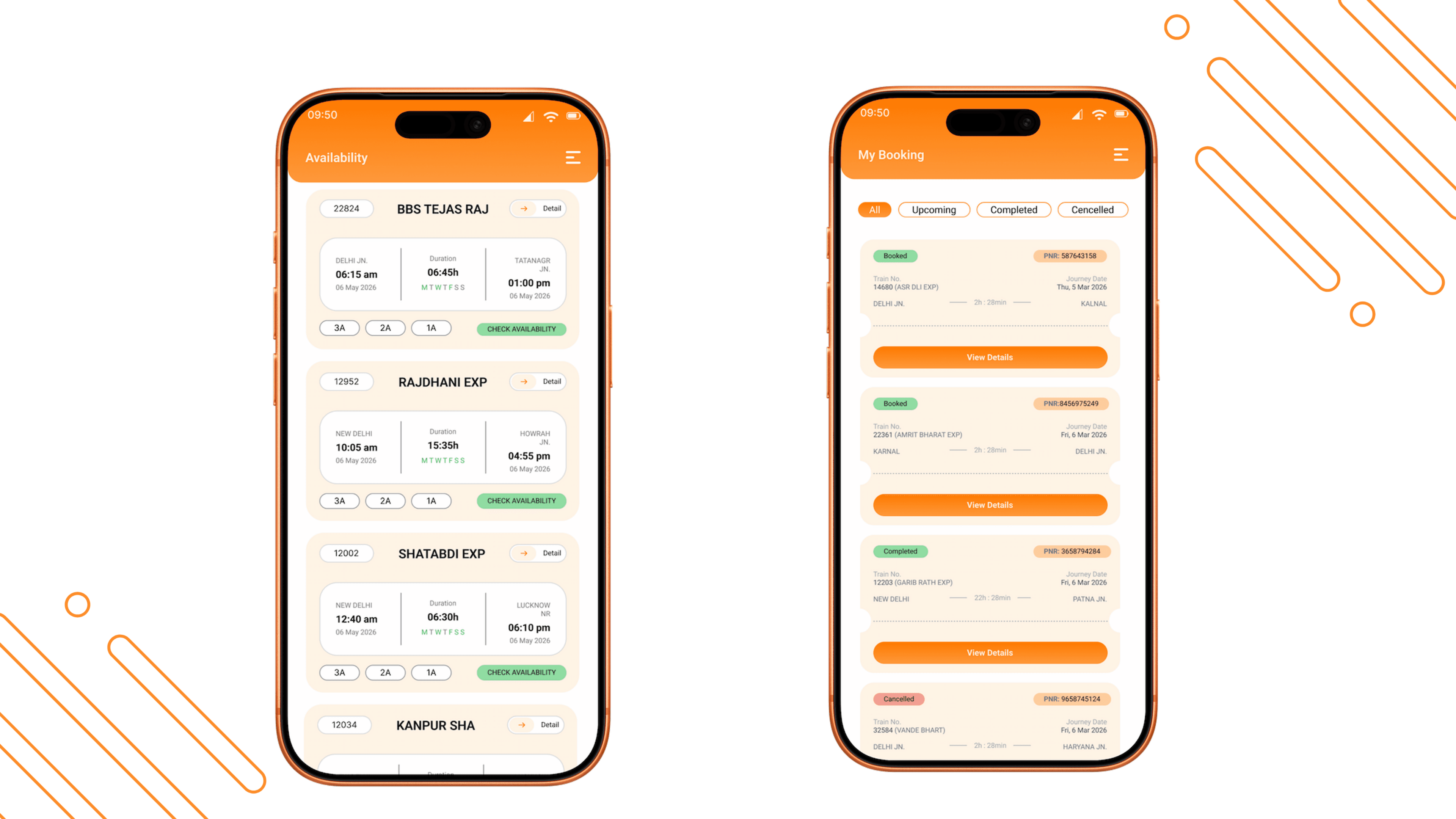 RailIndia - Train Booking App UI screenshot 3