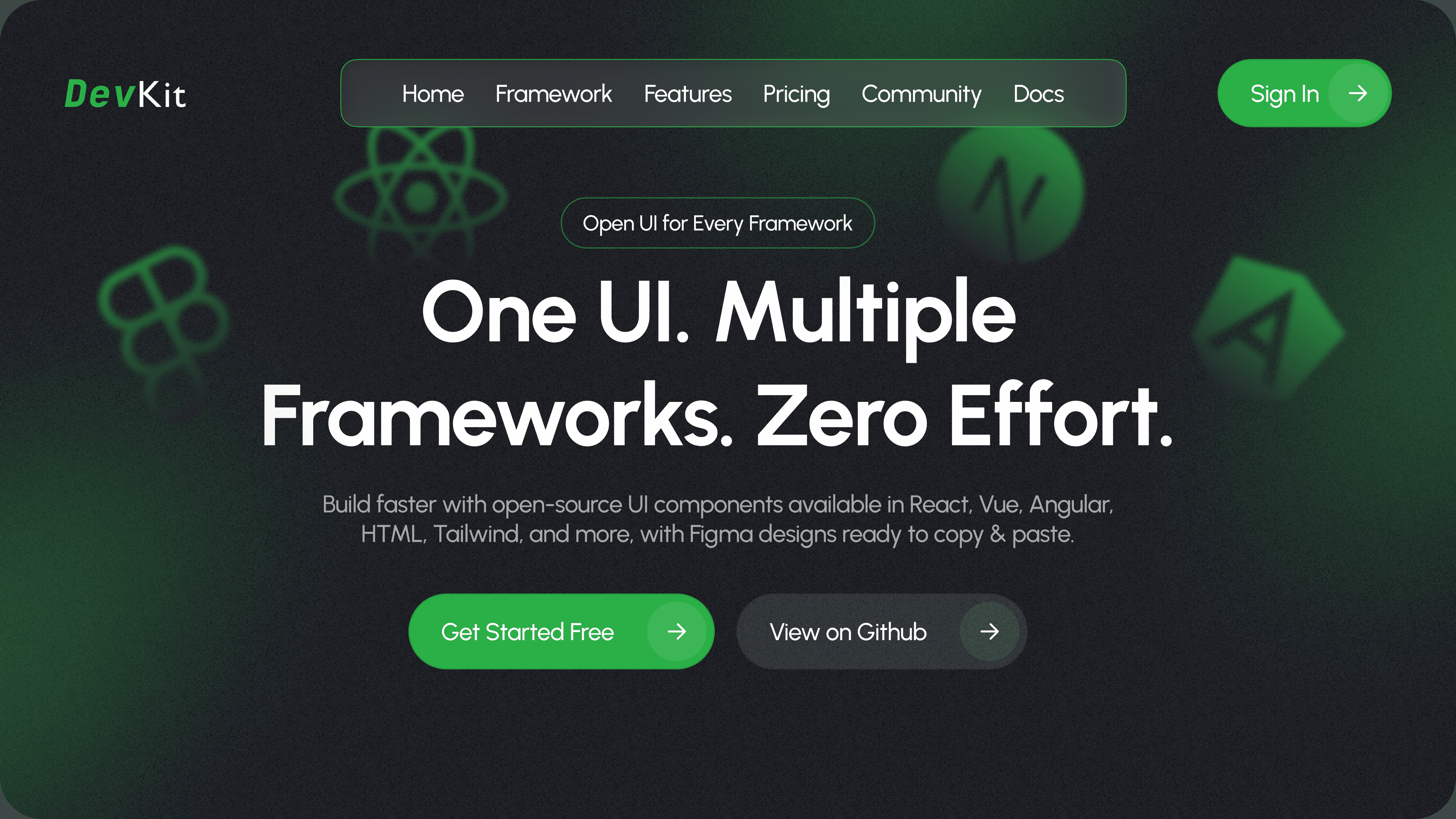 DevKit - SaaS Landing Page UI screenshot 2