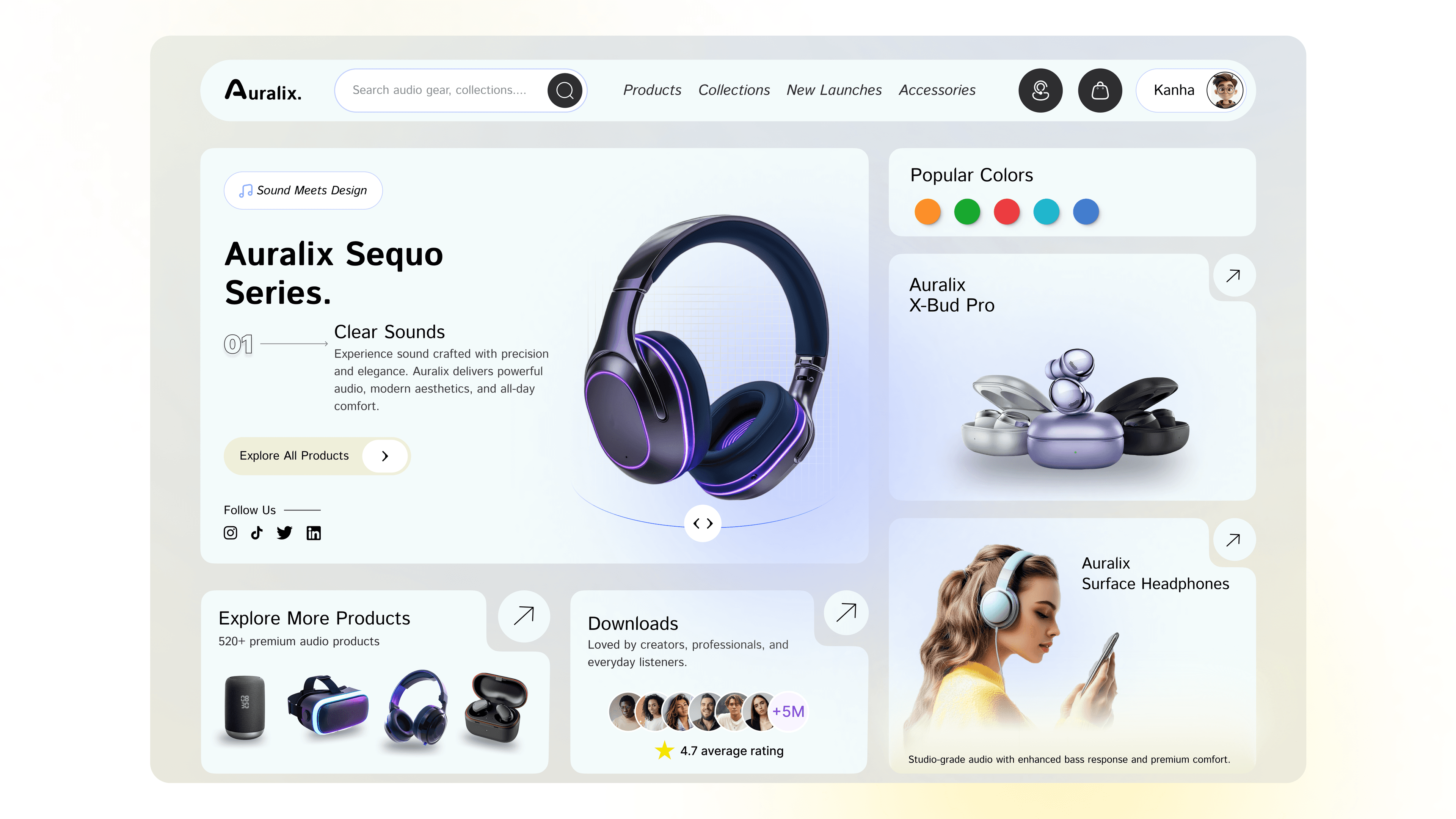 Auralix - Audio Products UI screenshot 2